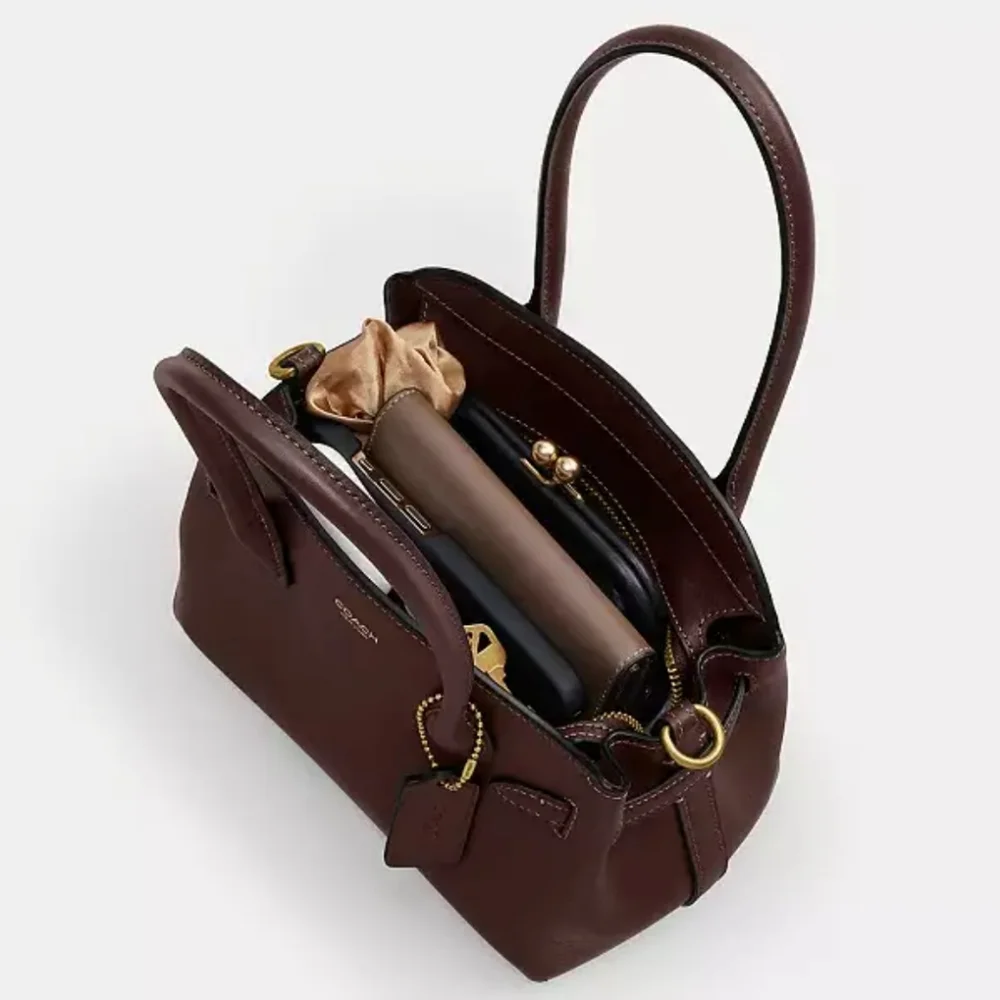 Soft Empire Carryall Satchel Bag 21 in Brown Maple